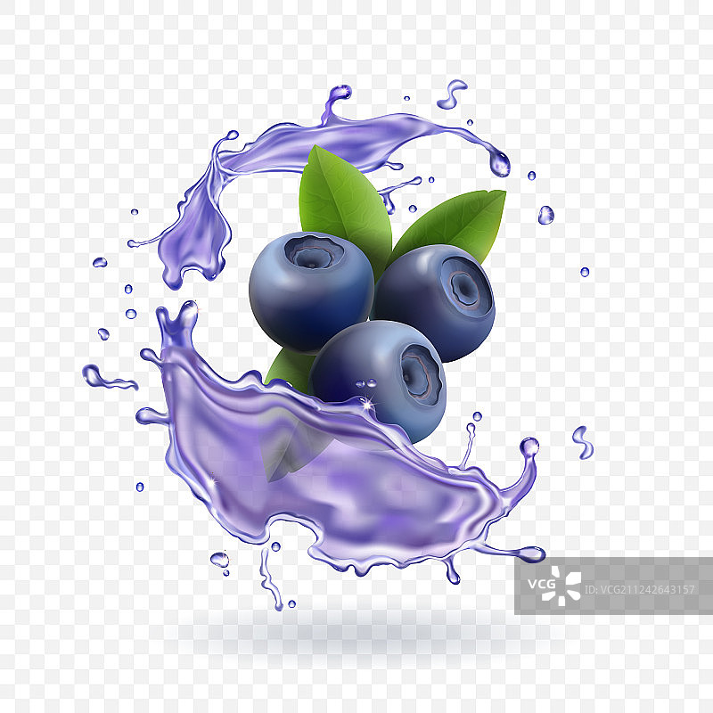 蓝莓汁的现实图片素材