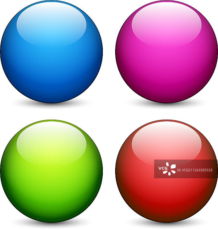 色彩斑斓的闪闪发光的球体图片素材