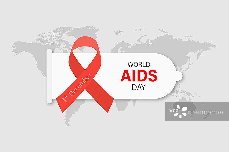 世界艾滋病日艾滋病宣传红丝带图片素材