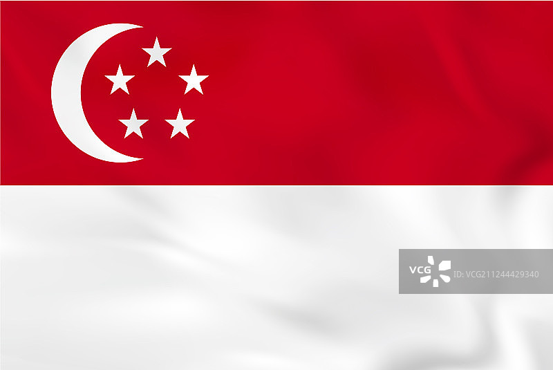 新加坡国旗飘扬图片素材