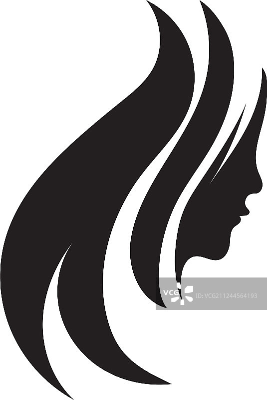 头发和脸沙龙标志模板图片素材
