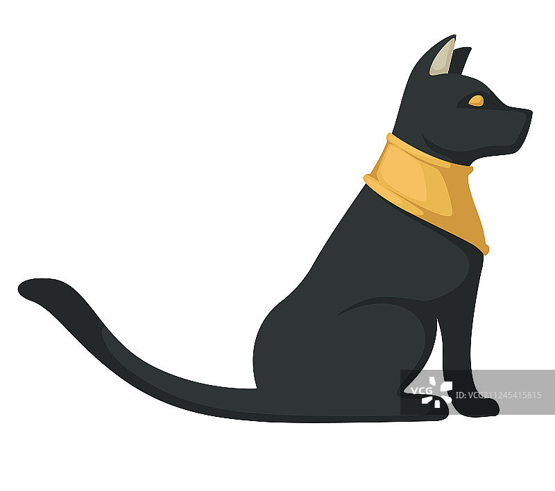 埃及黑猫是古代宗教的象征图片素材