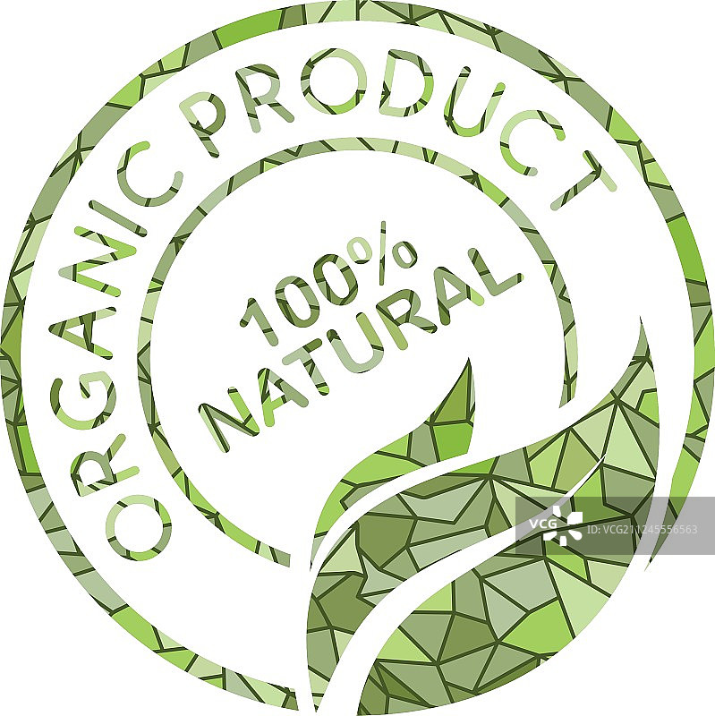 环保天然标签有机产品贴纸图片素材