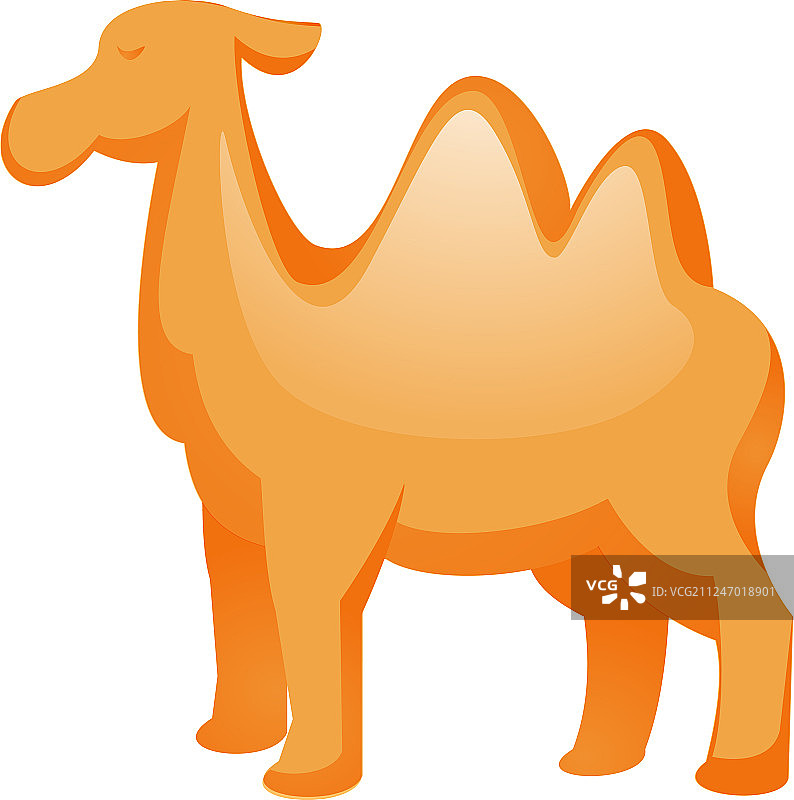 骆驼图标卡通风格图片素材
