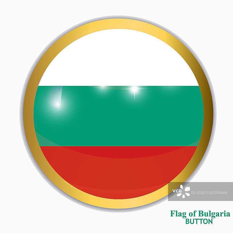 保加利亚国旗纽扣图片素材