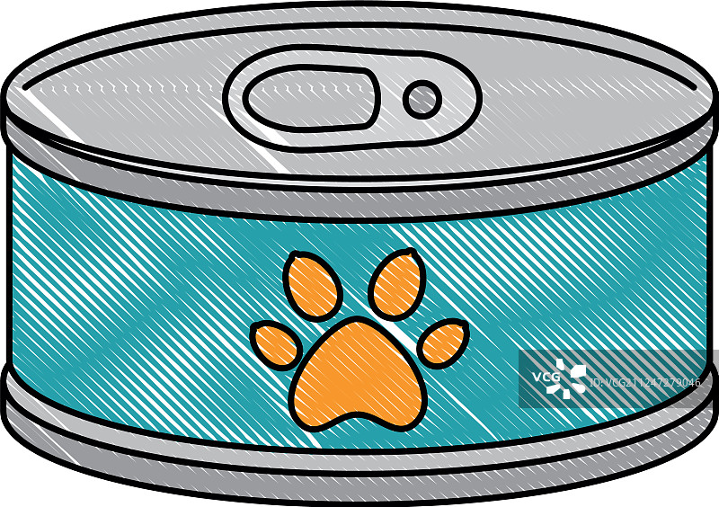 金枪鱼罐头孤立图标图片素材