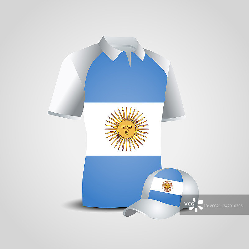 阿根廷国旗衬衫设计图片素材