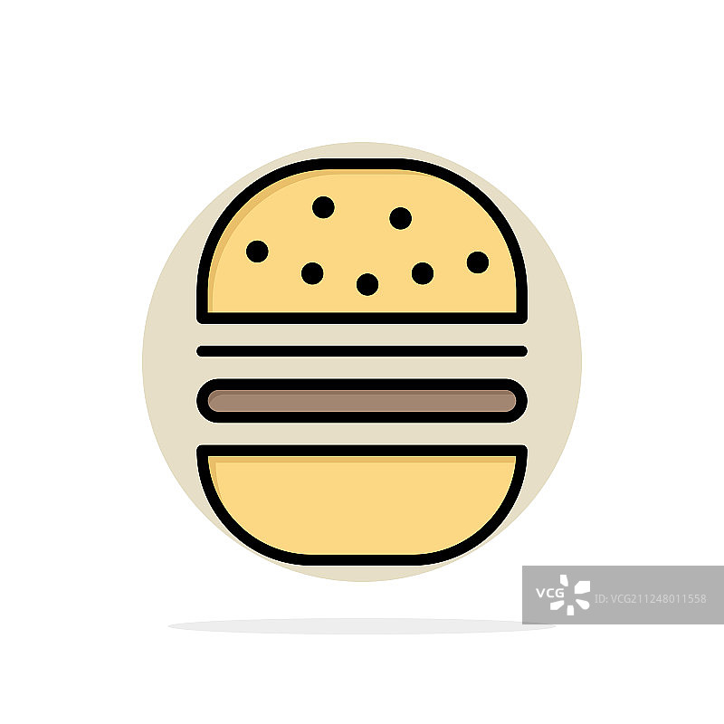 汉堡快餐快餐抽象圈图片素材
