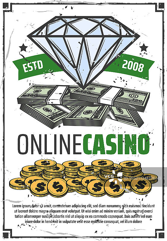 在线赌场扑克赌博游戏赢图片素材
