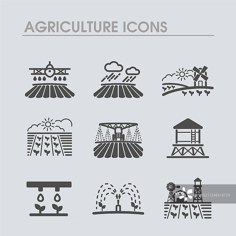 农田图标农业标志图片素材
