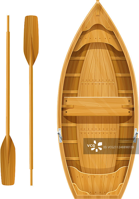 有桨的木船图片素材