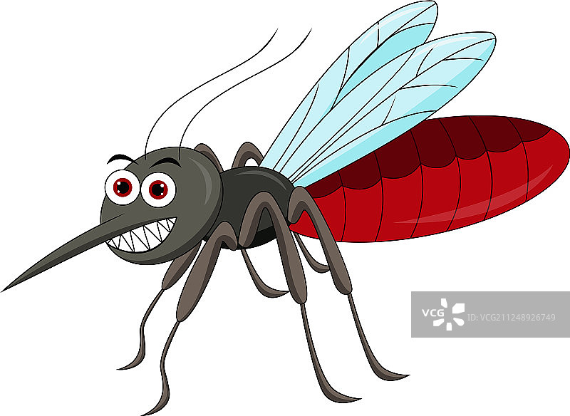 可爱的蚊子卡通图片素材