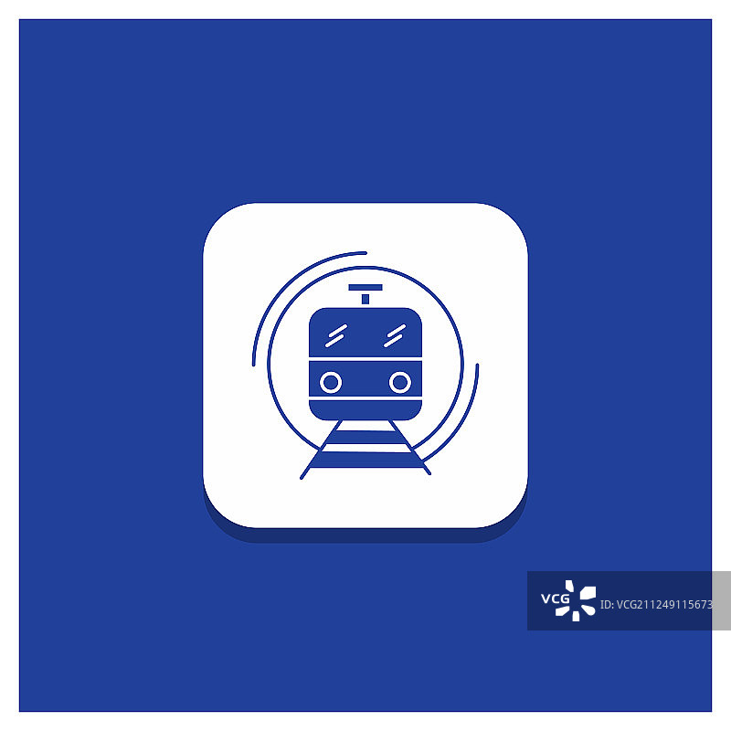蓝色圆形按钮为地铁列车智能公共图片素材