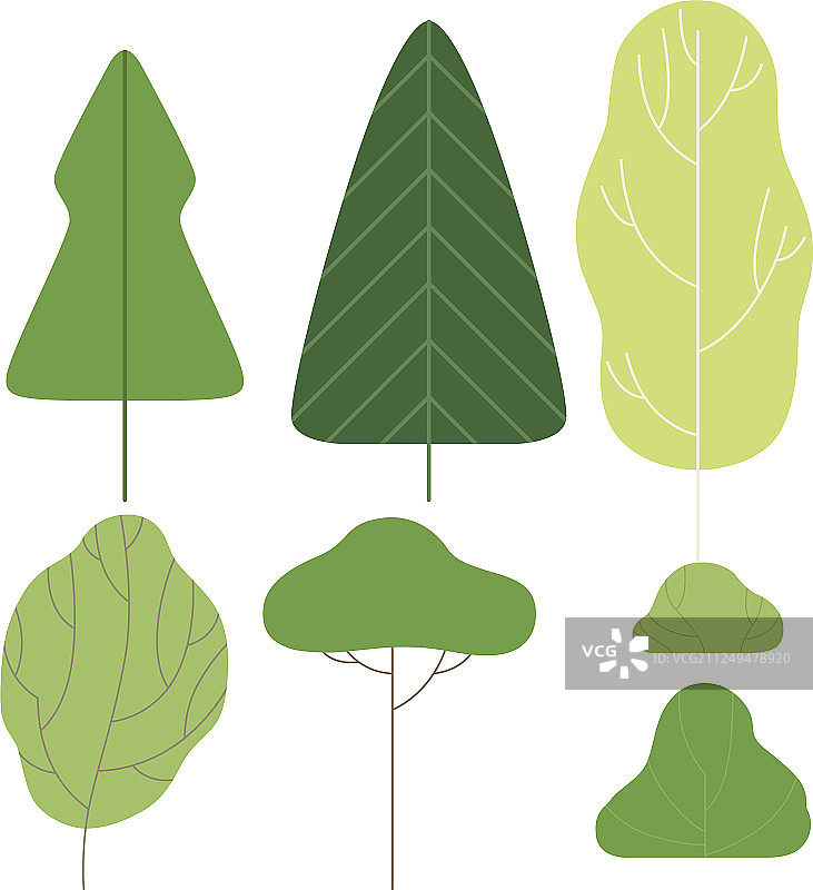 绿树是夏季景观设计的元素图片素材