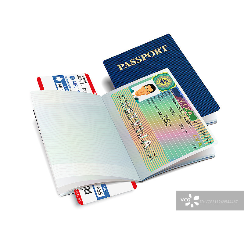 有拉脱维亚签证贴纸的国际护照图片素材