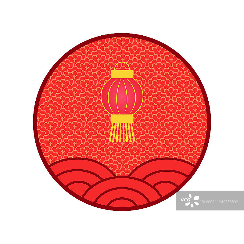 中国新年标志庆祝灯笼图片素材