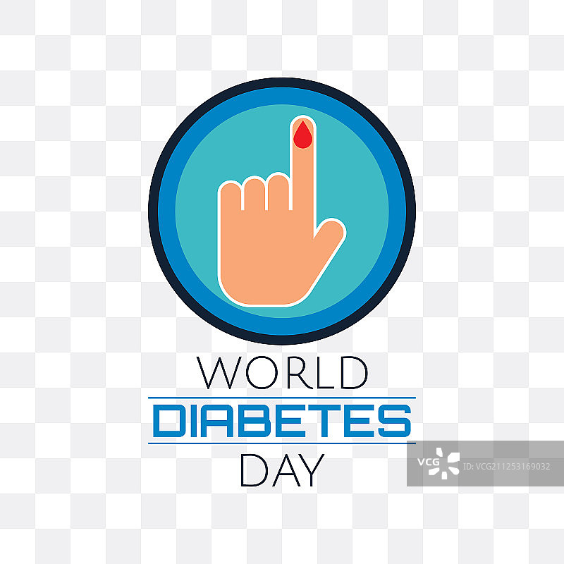 世界糖尿病日孤立透明图片素材