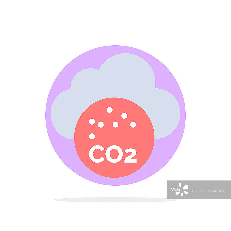 空气中的二氧化碳二氧化碳污染抽象循环图片素材