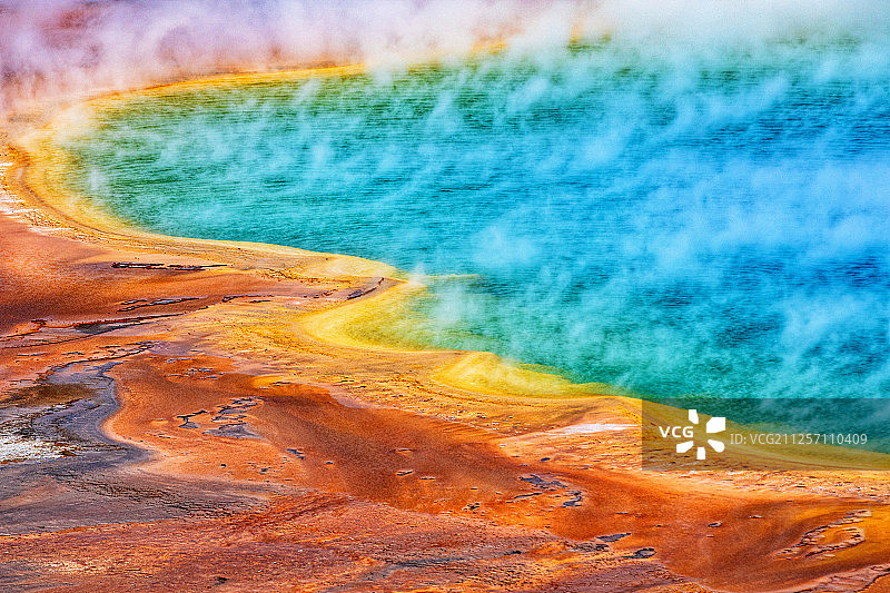 黄石公园大棱镜自然风光图片素材