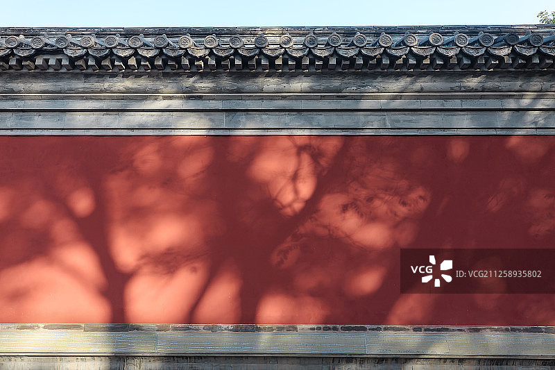 北京天坛公园城墙图片素材