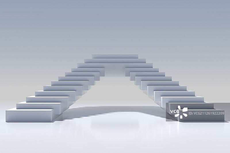 3D抽象广场内上的楼梯图片素材