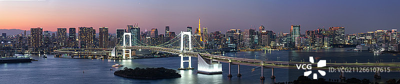 东京湾夜景图片素材