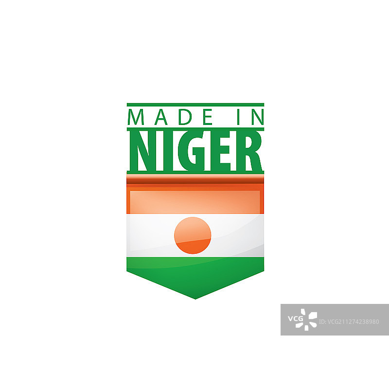 尼日尔国旗上有白色图片素材