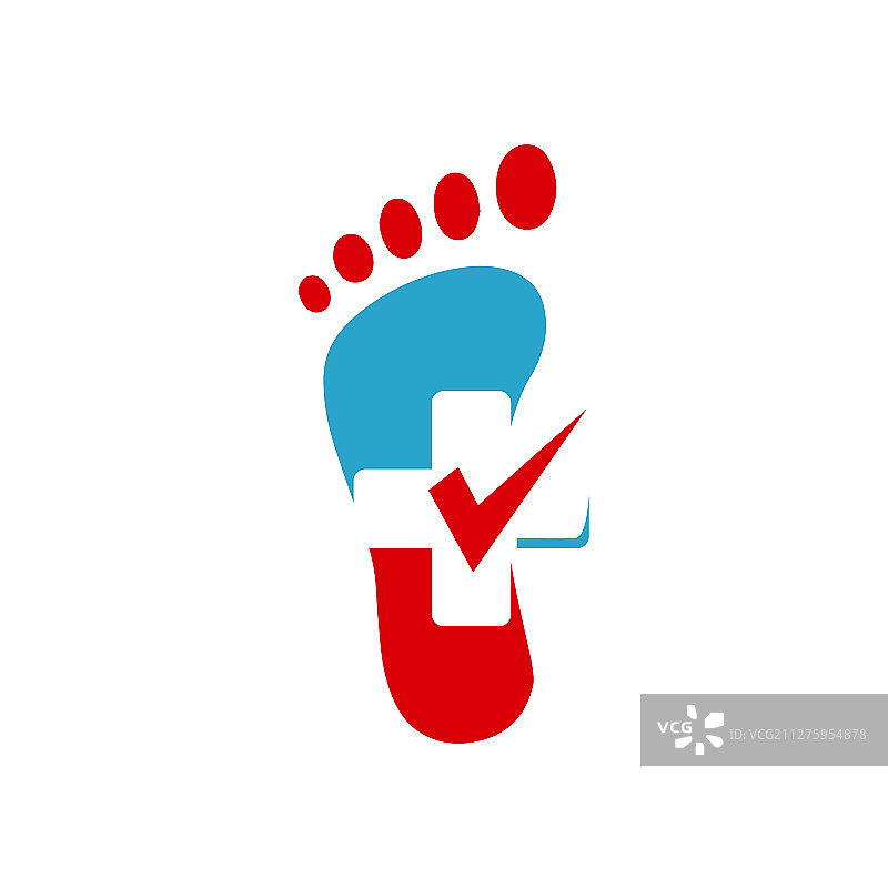 新创意足病脚部护理足印标志图片素材