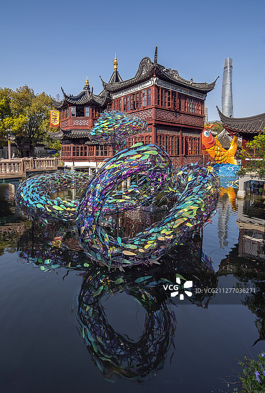 上海城市景观豫园图片素材