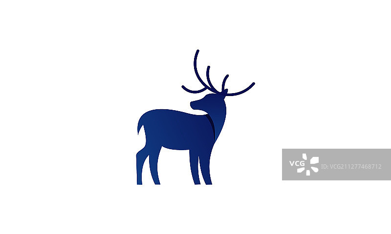 鹿头标志创意设计鹿标志图片素材