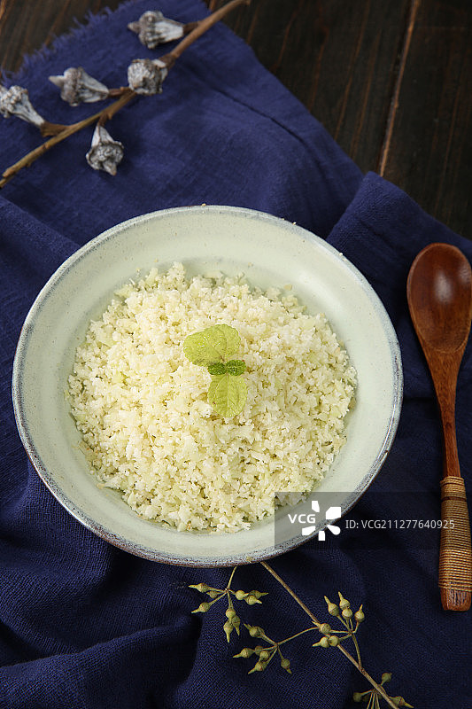 低脂健康花椰菜米饭图片素材