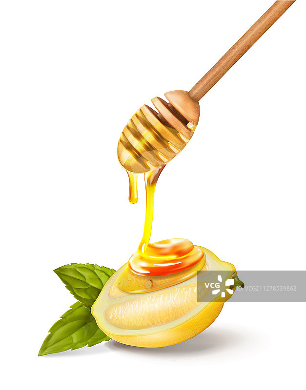 蜂蜜的勺子图片素材