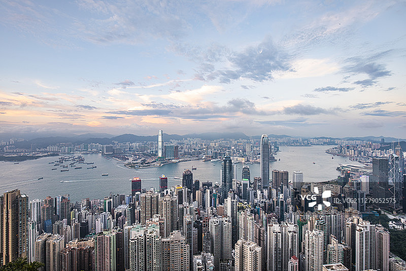 香港城市建筑风光全景图片素材