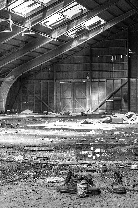 格罗宁根的废弃仓库图片素材