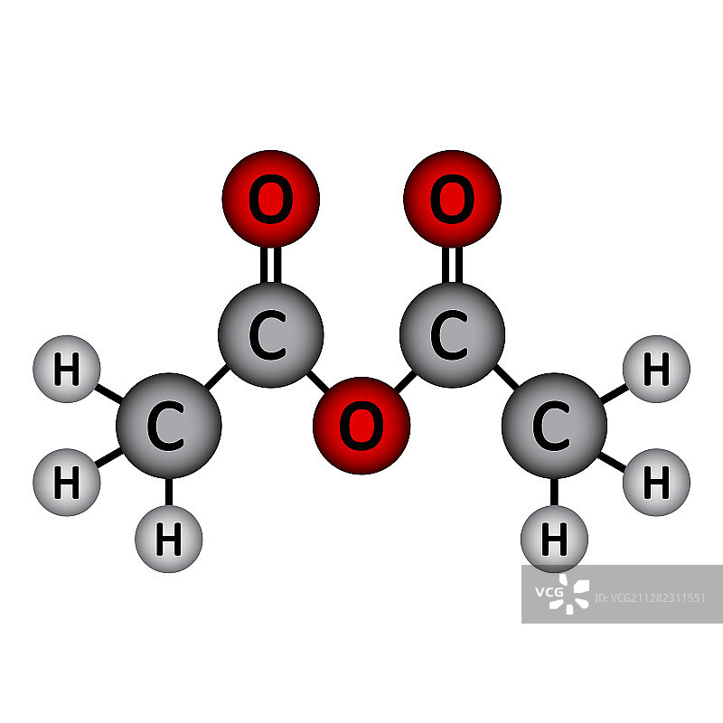 醋酸酐分子图标图片素材
