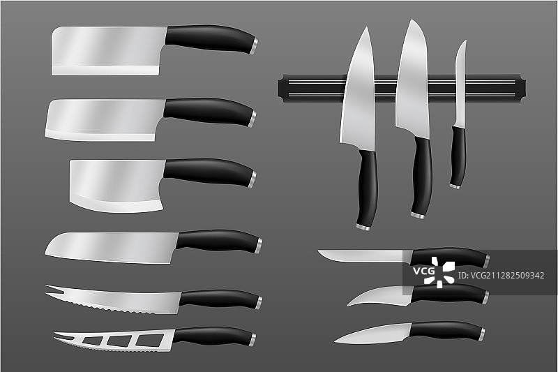 厨房刀具刀具和切割厨具图片素材