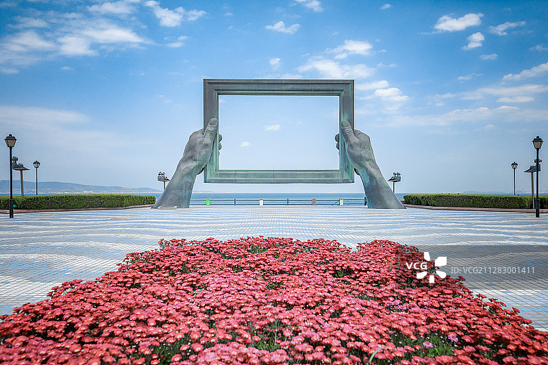 中国山东威海滨海公园风光图片素材