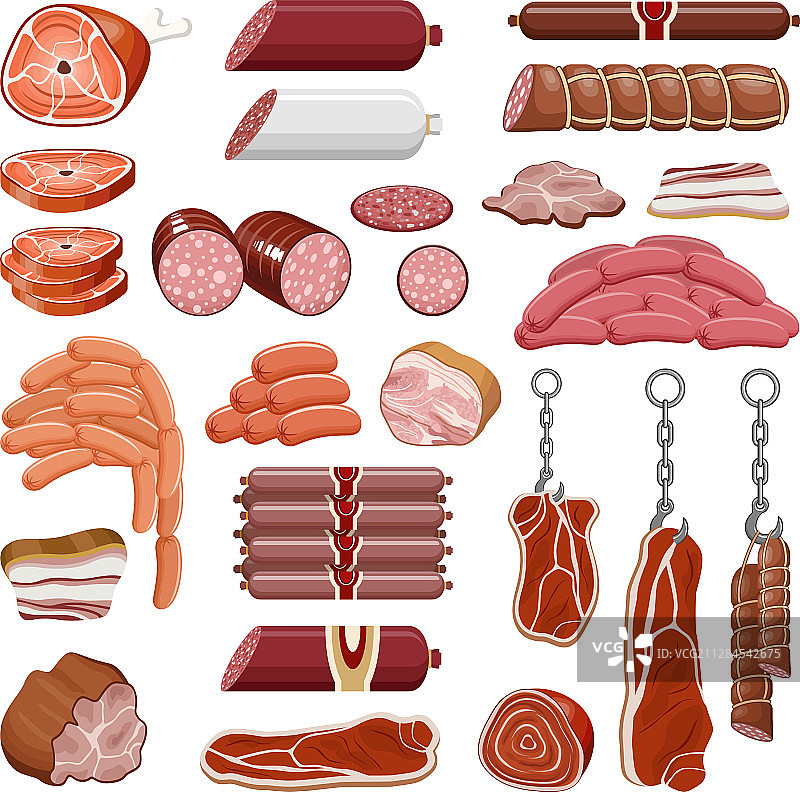 设置肉类产品图片素材