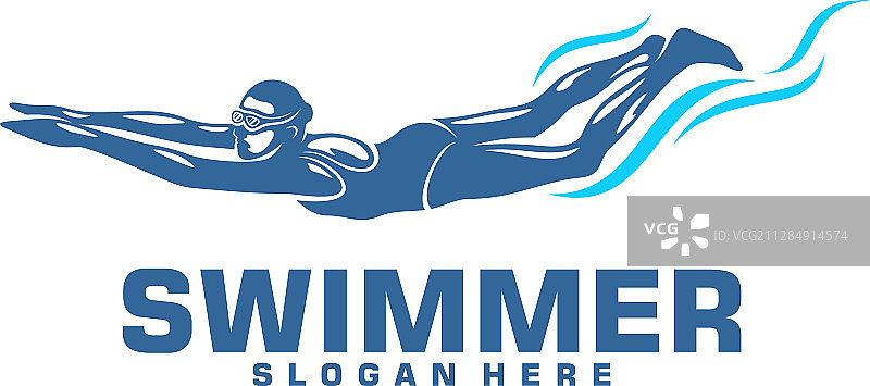 游泳标志设计创意游泳标志图片素材