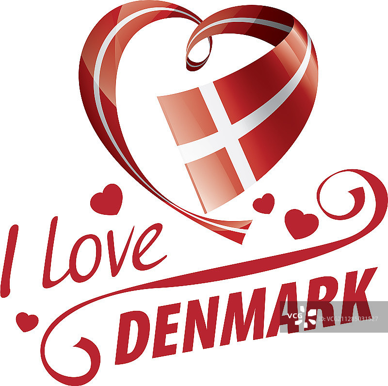 丹麦国旗的形状图片素材