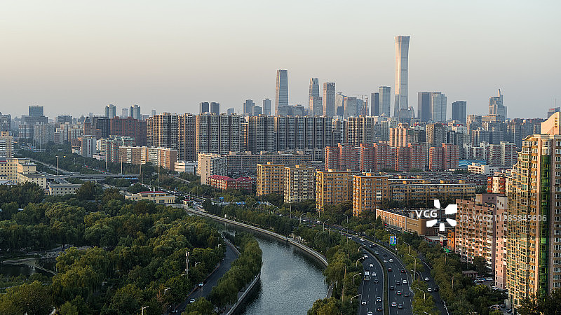 北京东二环航拍图片素材