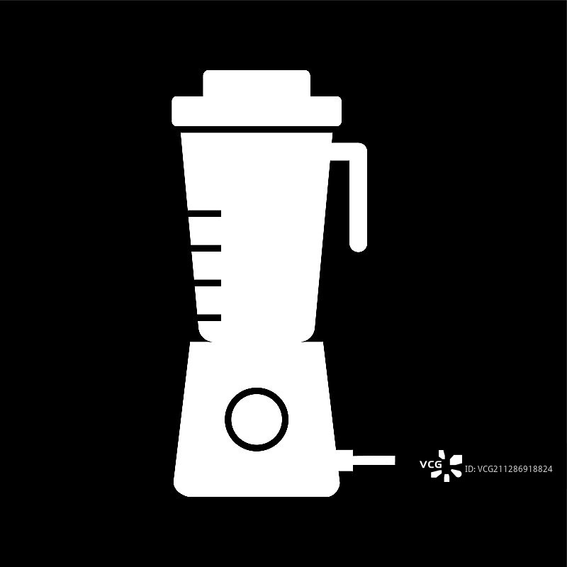 独特的榨汁机字形图标图片素材