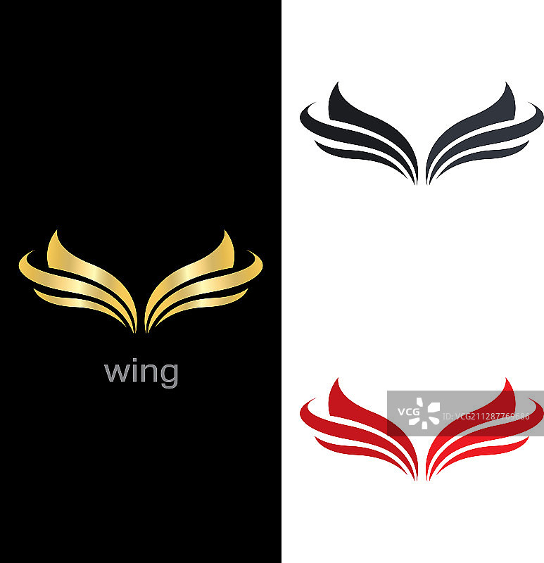 翼标志图标模板符号图片素材