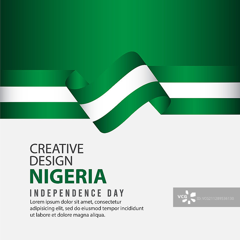 尼日利亚独立日庆祝创意图片素材