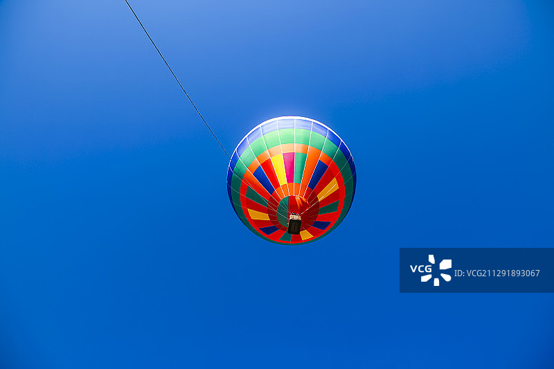 五彩鲜艳的热气球图片素材