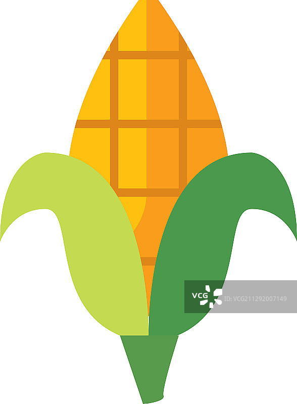 孤立玉米食品灌装风格图标设计图片素材