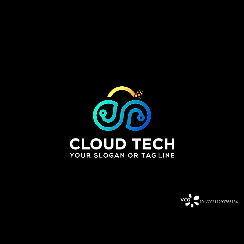 云技术logo设计图片素材