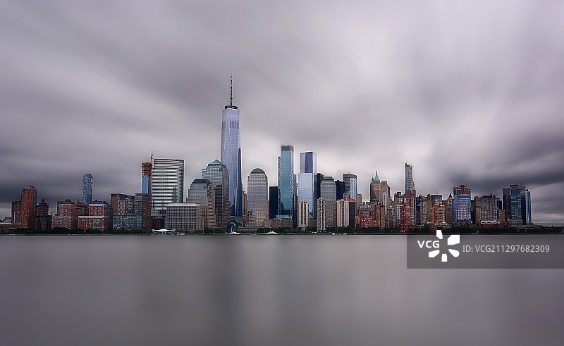上海天际线，纽约，美国图片素材