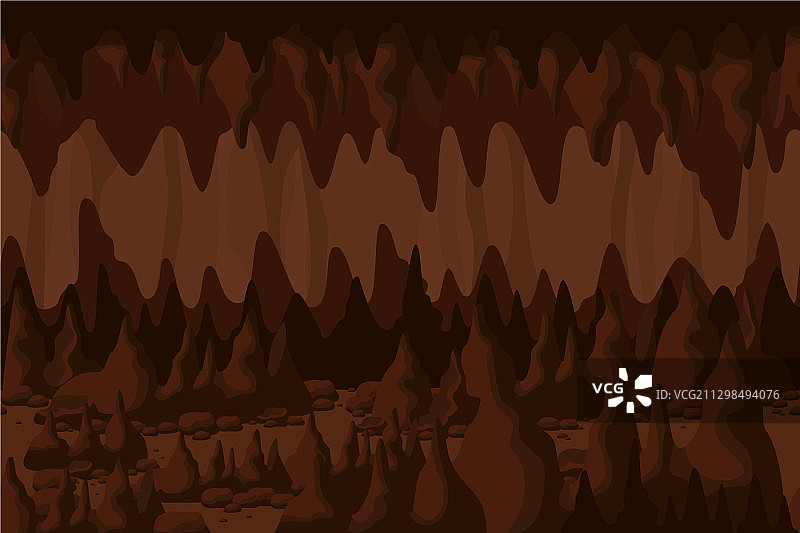 神秘多彩的洞穴隧道景观背景图片素材