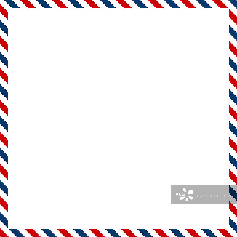 邮政红蓝色背景图标明信片纸图片素材